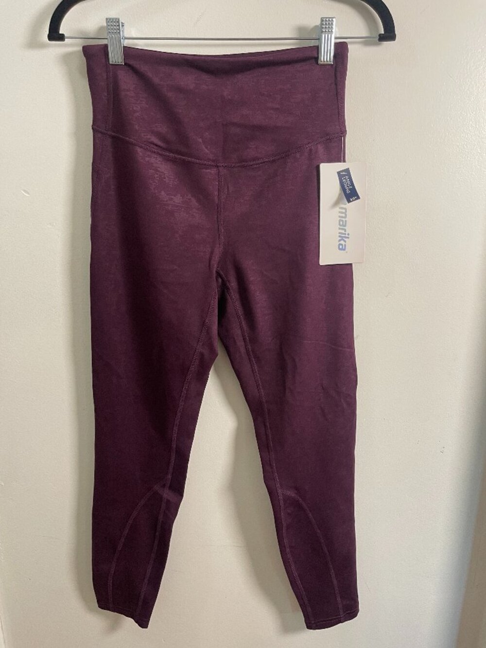 Marika Purple Abstract High Rise Leggings NWT